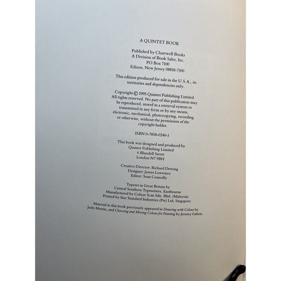 Drawing and Painting in Color by Jeremy Galton and Judy Martin 1995 Hardcover - Picture 10 of 12